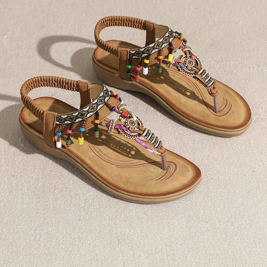 Bohemian Ethnic Style Flat Sandals Pendant Flip-flops