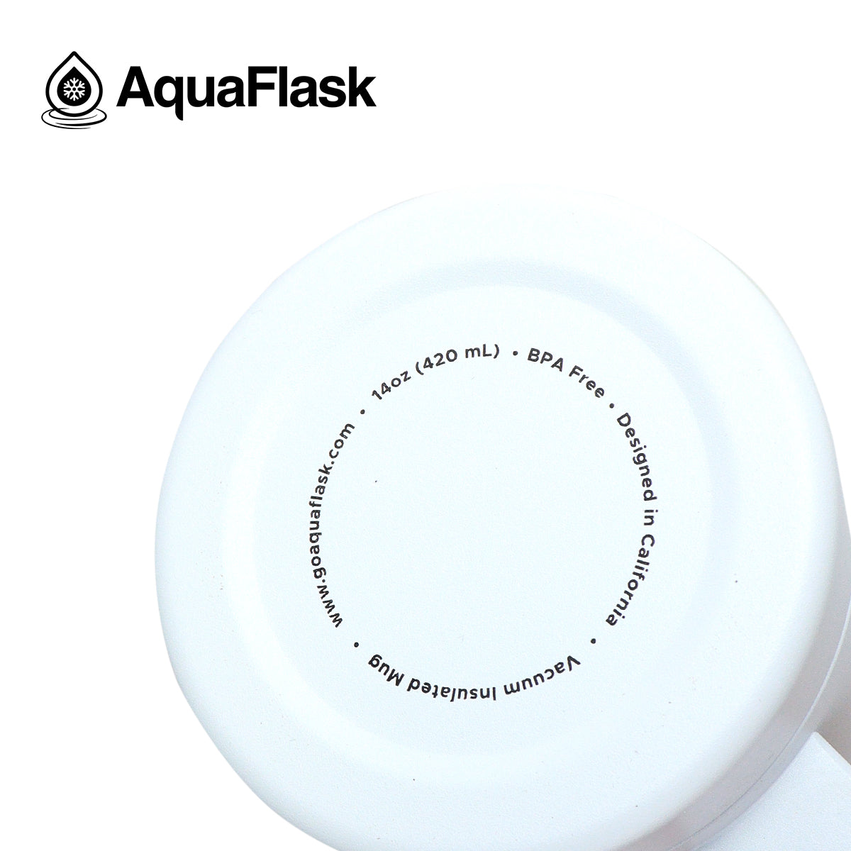 Aquaflask Thermal Insulated Lidded Mug With Handle 415ml (14 oz)