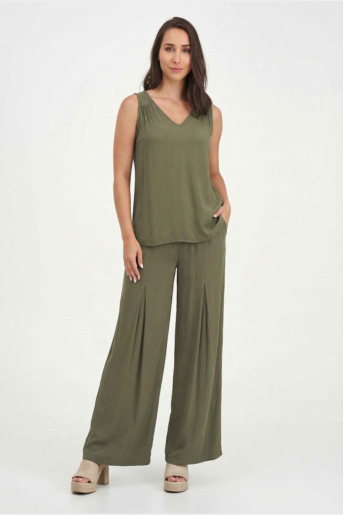 Women's Woven Sleeveless Top