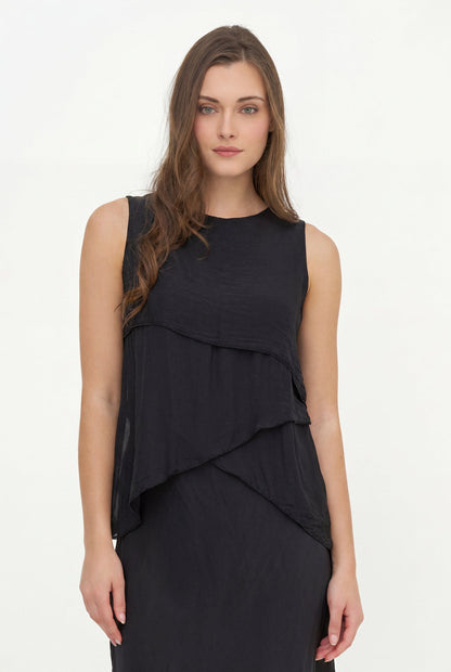 Women's Sleeveless Crew-Neck Top