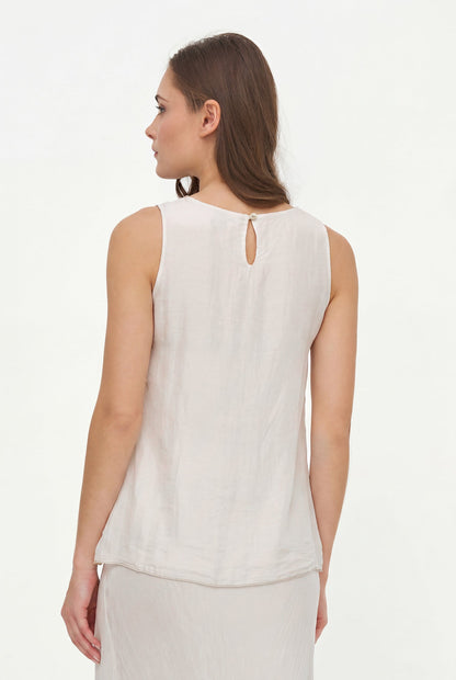 Women's Sleeveless Crew-Neck Top
