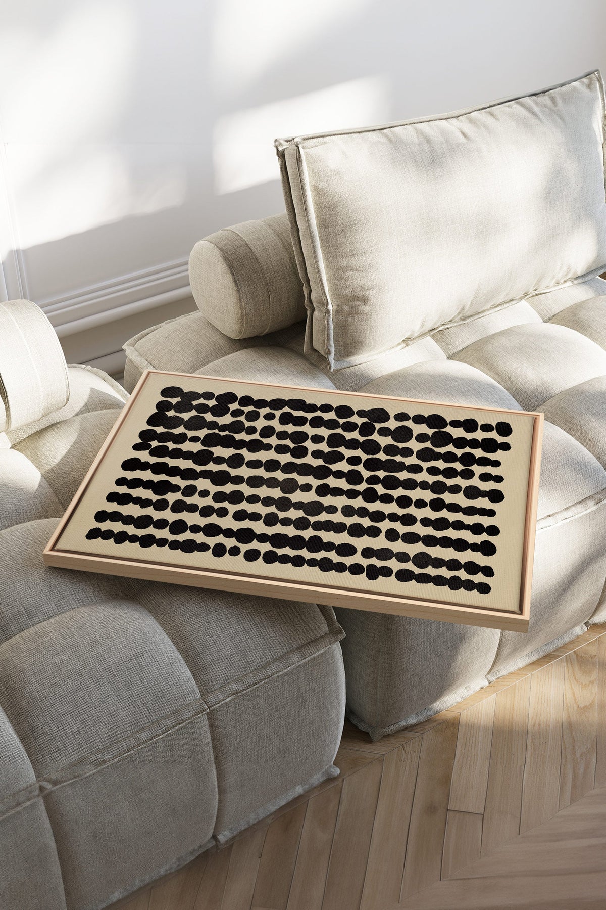 SHADOW SCRIPT, Oeuvre sur toile étirée