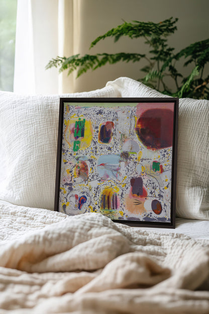 RYTHME CHROMATIQUE, Oeuvre sur toile étirée