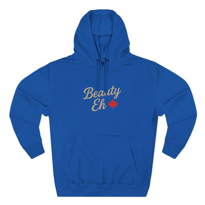 Beauty Eh Canadian Hoodie - Maple Leaf Pride Pullover Sweatshirt - Womens Canada Day Apparel - Cozy Fleece Lined Hooded Sweatshirt