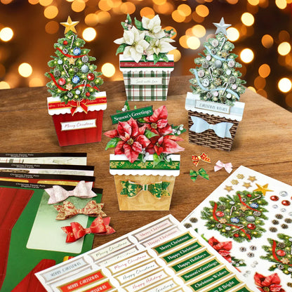 Christmas Flower Pots Card Making Kit