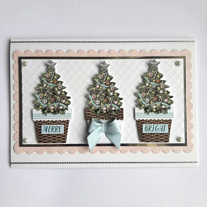 Christmas Flower Pots Card Making Kit
