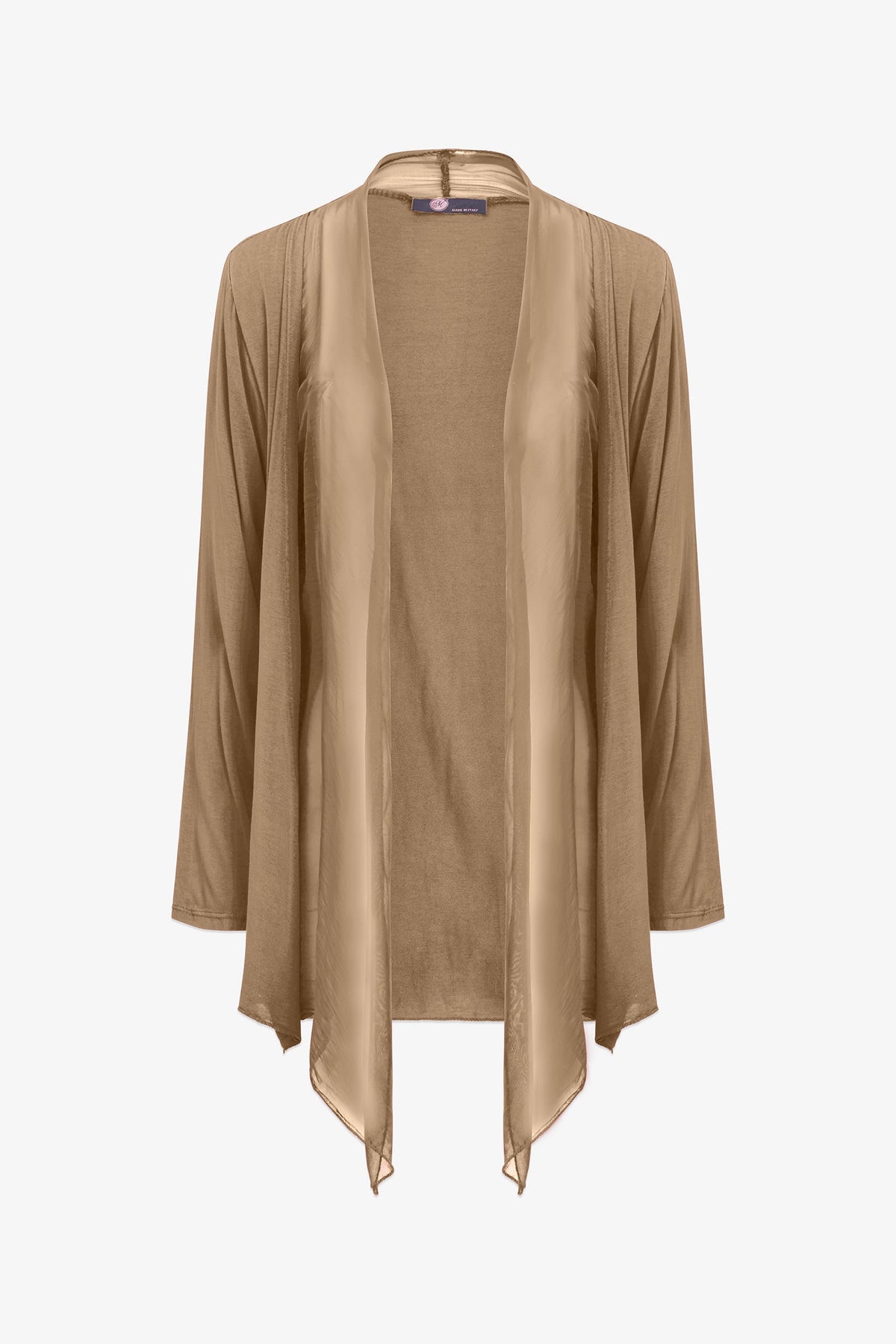 Women's Knit/Woven Combo Cardigan