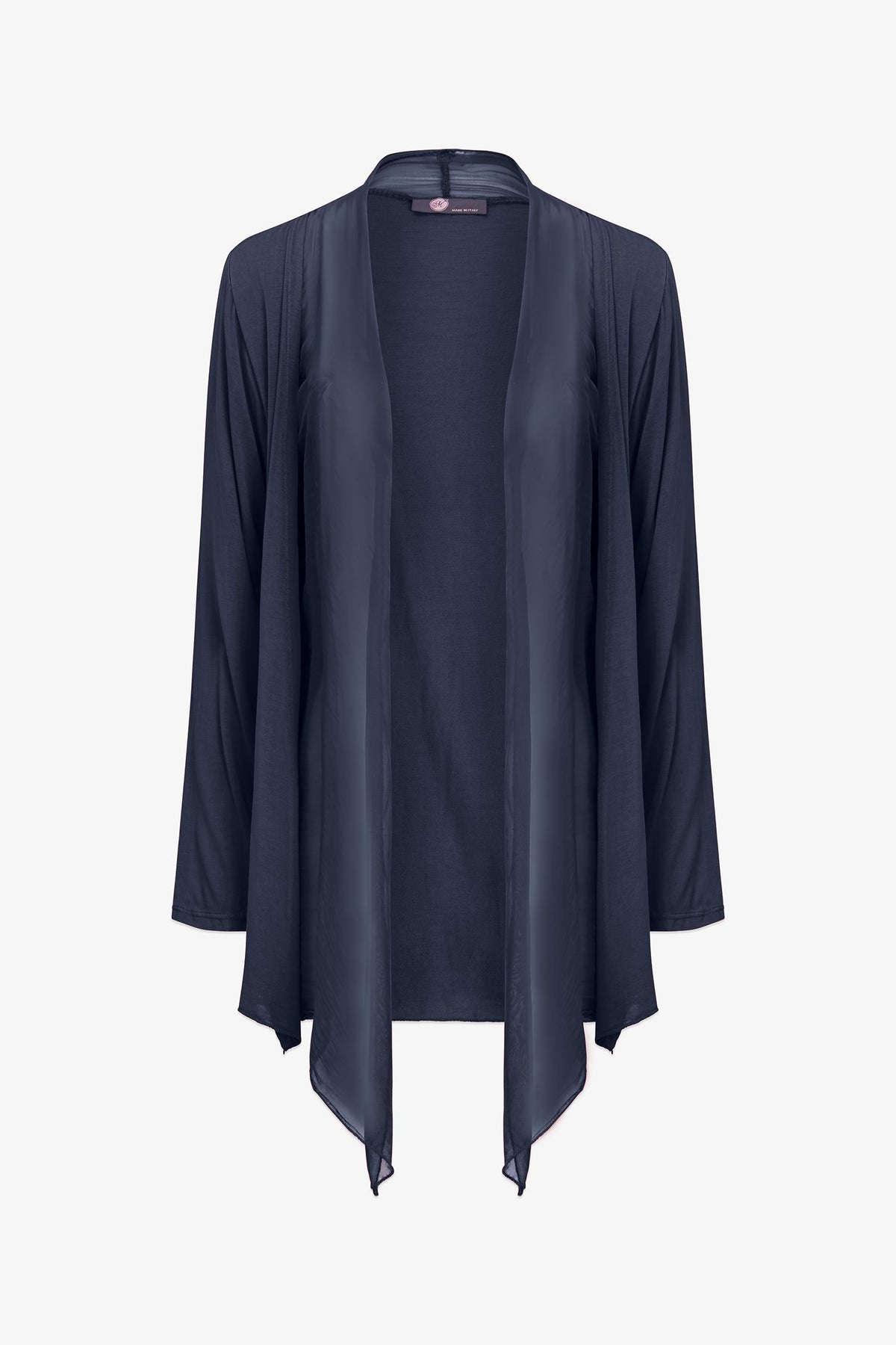 Women's Knit/Woven Combo Cardigan