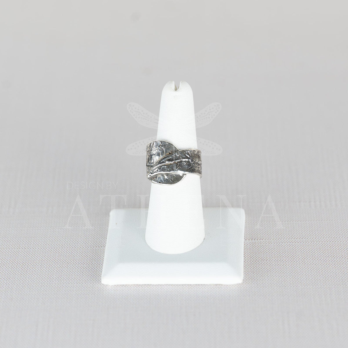 Croton Leaf Wrap Ring – Sterling Silver or 18K Gold (Made to Order) - The Captiva Collection
