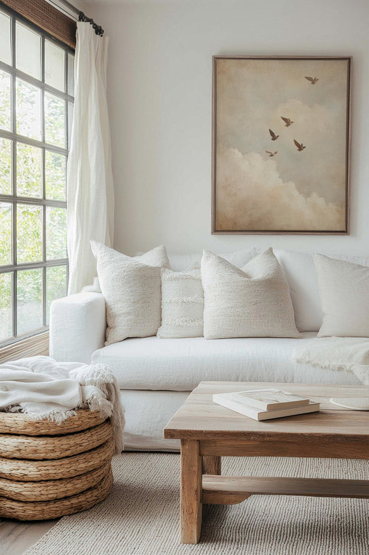 VOLÉE DE SOUVENIRS, Oeuvre sur toile étirée