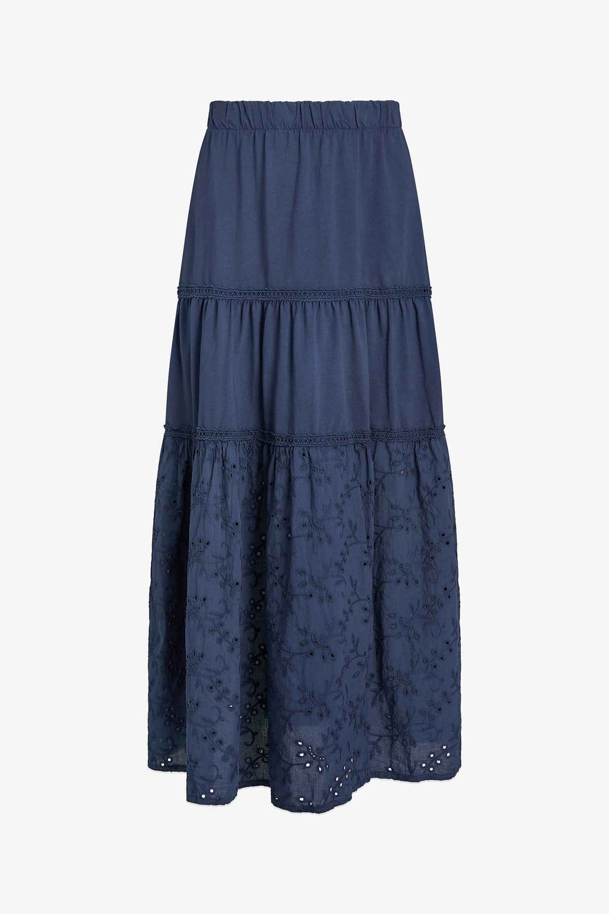 Women's Knit/Woven Combo Skirt