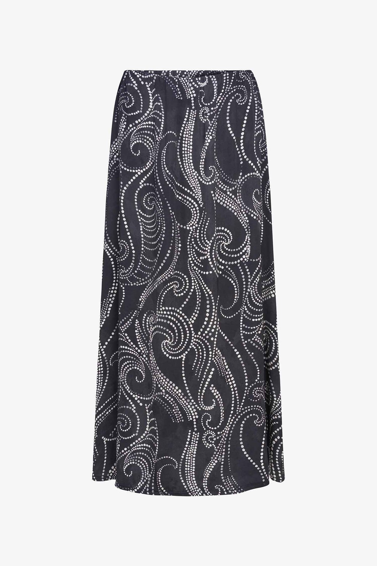 Women's Printed Woven Pull-On Flowing Skirt