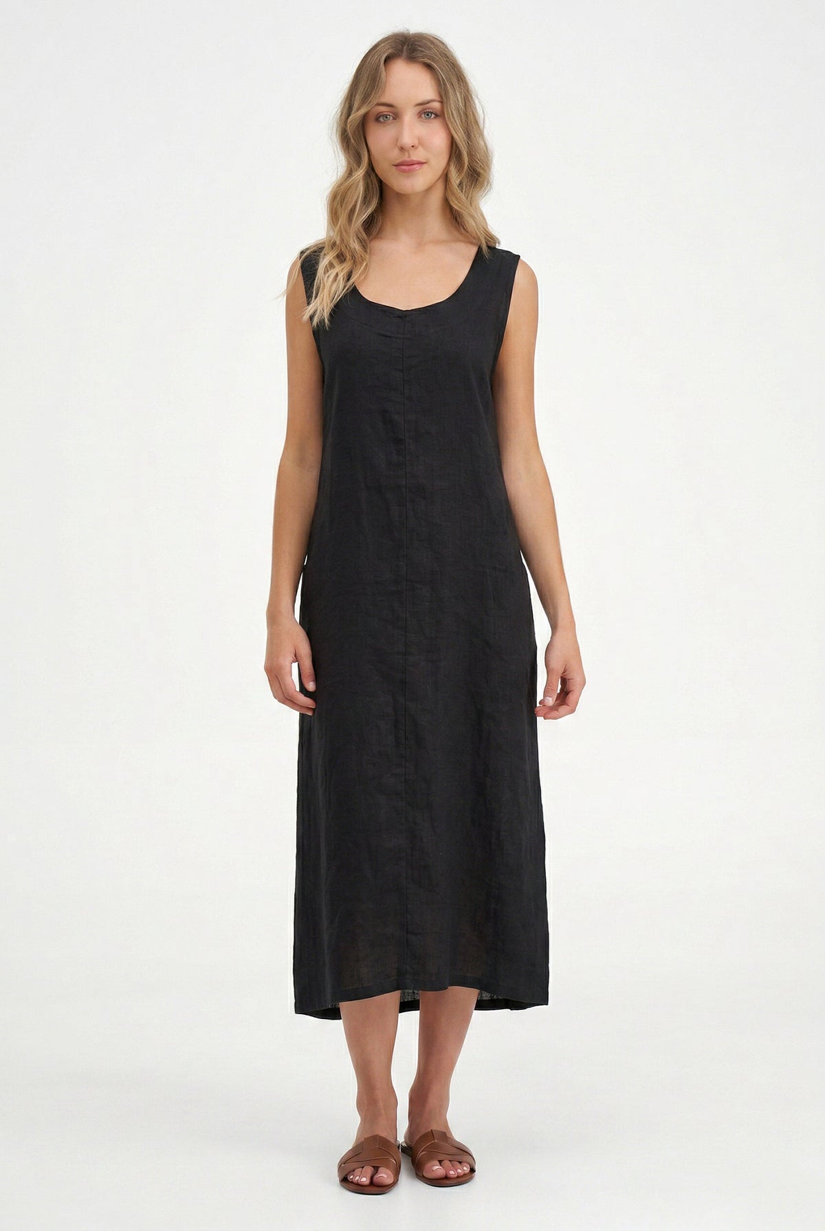 Women's Knit Woven Combo Dress