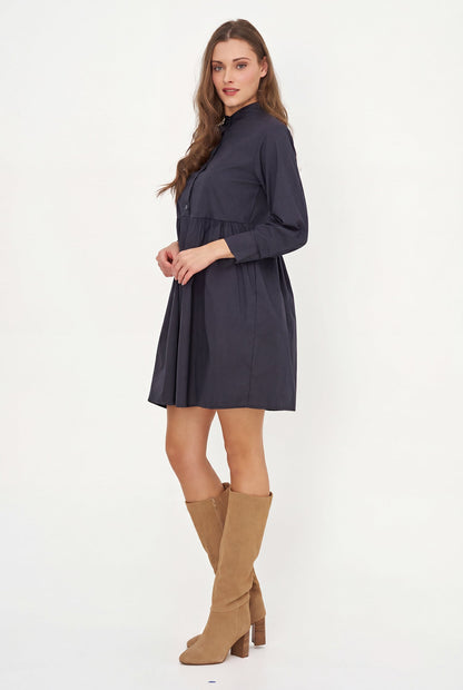 Women's Woven Long-Sleeve Dress