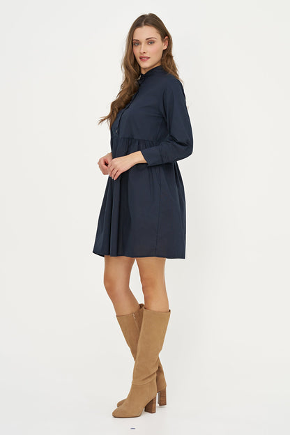 Women's Woven Long-Sleeve Dress