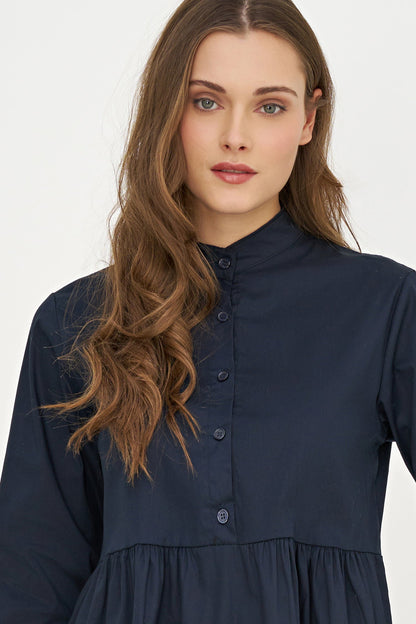 Women's Woven Long-Sleeve Dress