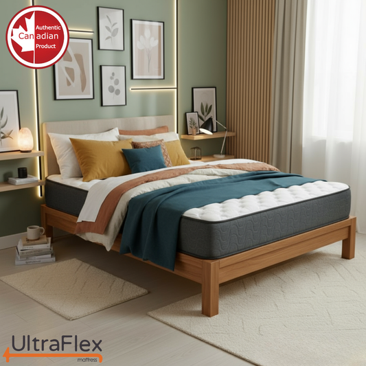 UltraFlex® HERCULES Firm Orthopedic Mattress – Cooling Gel, High-Density Soy Foam, Spinal Care | CertiPUR-US® | Made in Canada