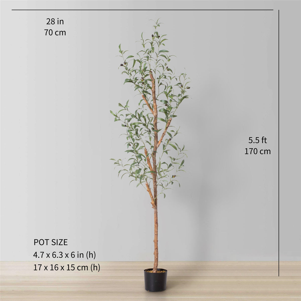 Olivo Artificial Olive Tree Potted Plant (Multiple Sizes)