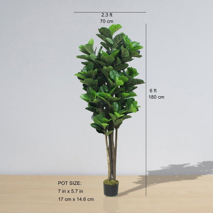 Guatape Artificial Fiddle Leaf Potted Plant (Multiple Sizes)