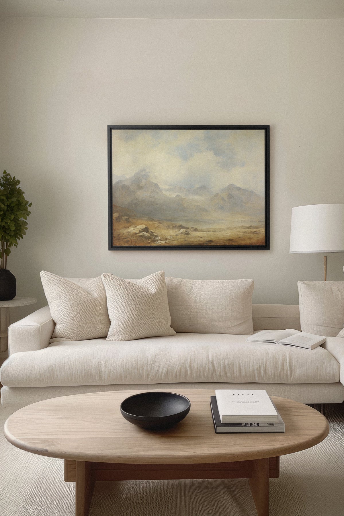 Quiet Highlands, Oeuvre sur toile étirée