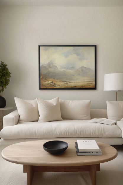 Quiet Highlands, Oeuvre sur toile étirée