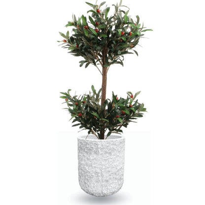 Vela Cement Rock Planter 14''