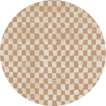 Metro Checkered Natural Rug
