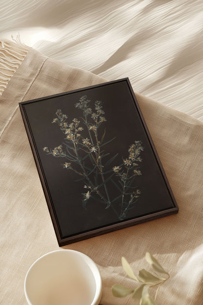 FLEUR D'ARGENT, Oeuvre sur toile étirée
