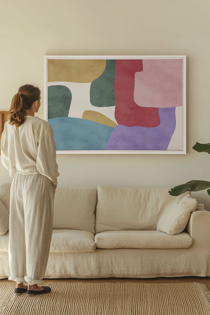 SOFT MOSAIC, Oeuvre sur toile étirée