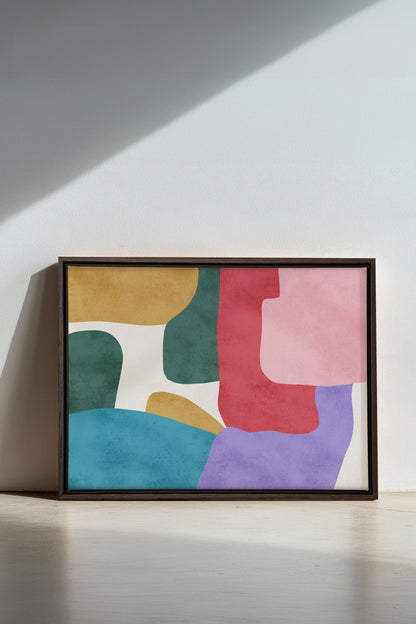 SOFT MOSAIC, Oeuvre sur toile étirée
