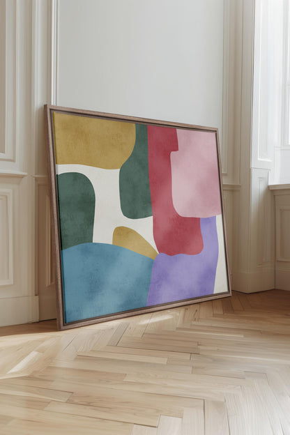 SOFT MOSAIC, Oeuvre sur toile étirée