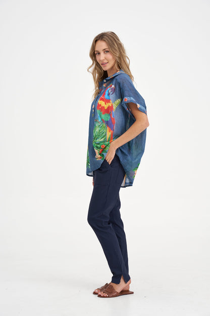 Women's Woven Tunic Top