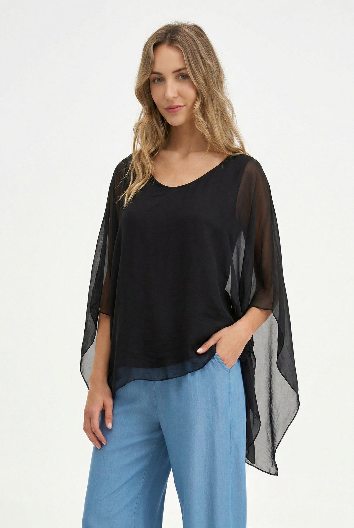 Women's Woven Tunic Top