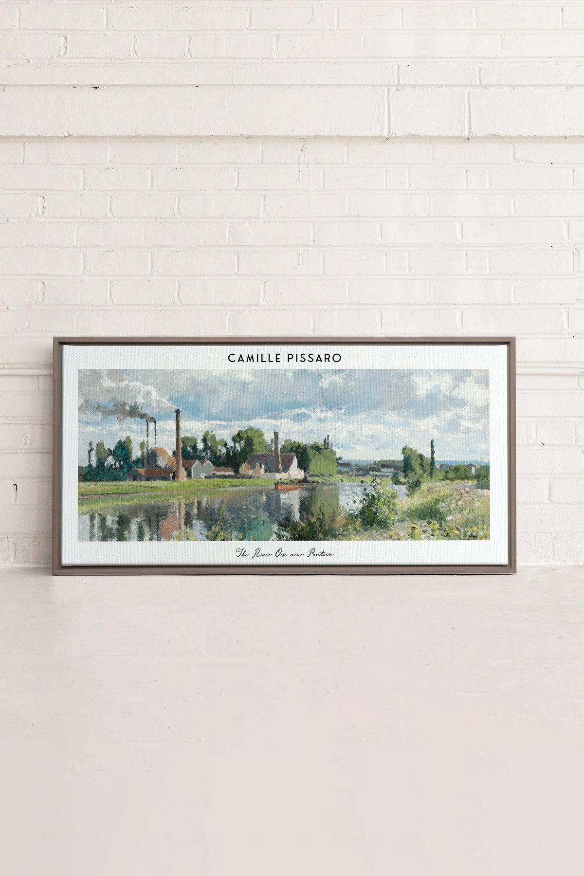 THE RIVER OISE, Oeuvre sur toile étiré