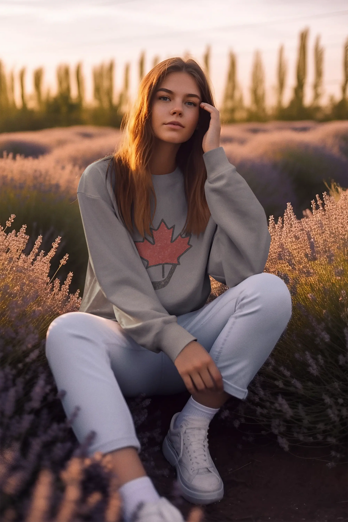 Maple Stick Youth Crewneck Sweatshirt – Maple Leaf Pride