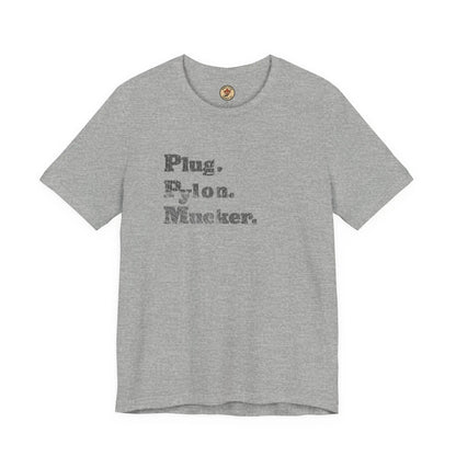 Plug Pylon Mucker T-Shirt - Hockey Hard Worker - Blue Collar Hockey - Maple Stick Hockey - True Fan Gift