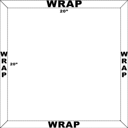 Handcrafted Custom Photo Canvas Print – Square