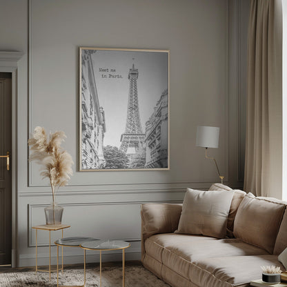 Wall art Meet me in Paris