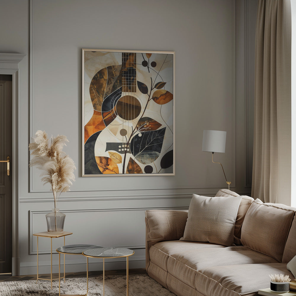 Music Guitar Collage (1) Canvas Print
