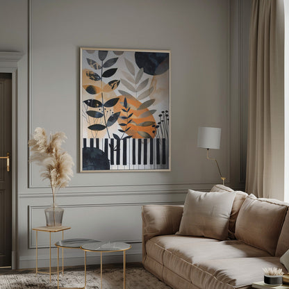 Wall art Muzyka Piano 1 Canvas Print