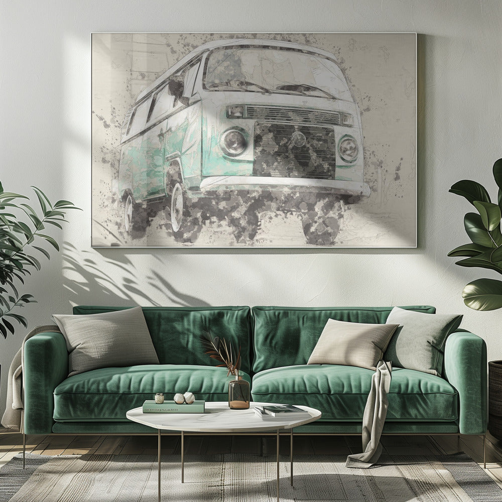 Wall art Volkswagen Combi