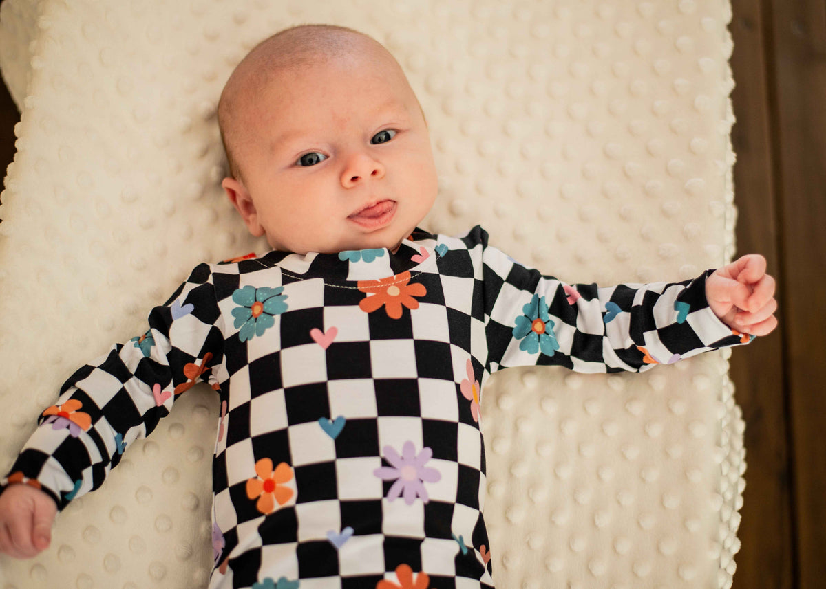 💕Pyjama 2 pièces en bambou – punky bloom