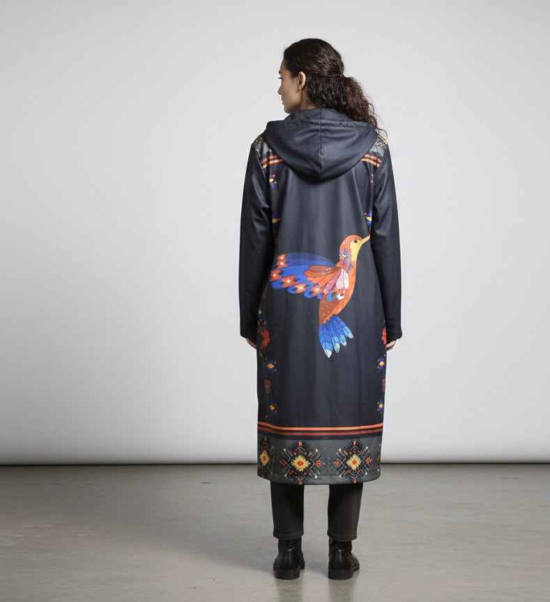 OLDTRIBES™ Midnight Hummingbird Long Coat