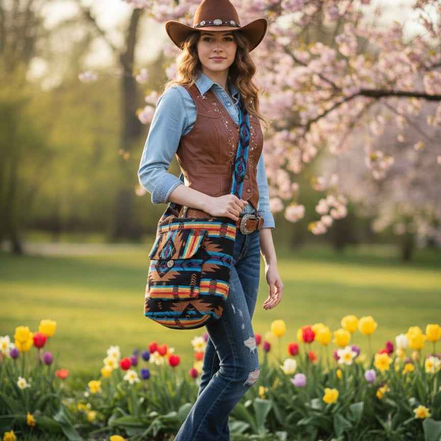 OLDTRIBES™ brown Matoaka Crossbody Bag