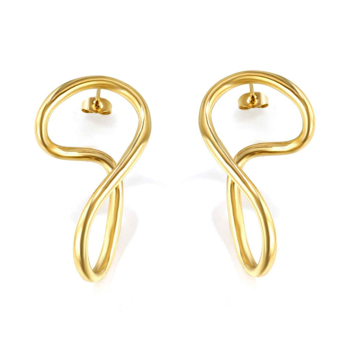 Chic Curved Hoop Earrings