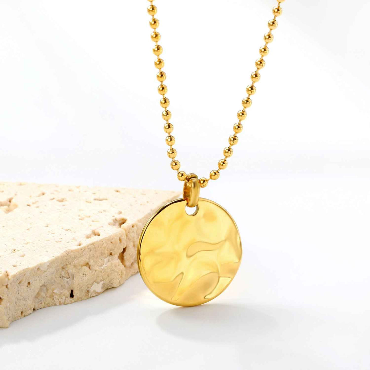 Circle Pendant Personalization Necklace
