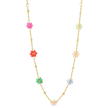 Floral Fusion Pendant Necklace