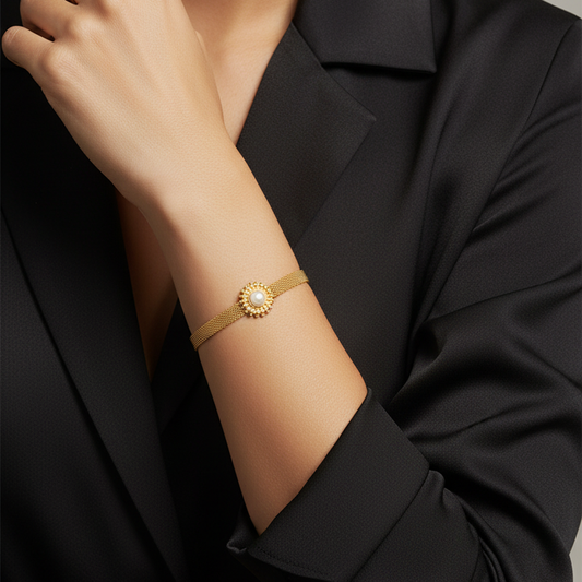 Sunlit Pearl Bracelet
