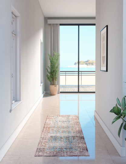 Zariah Brick Lagoon Rug