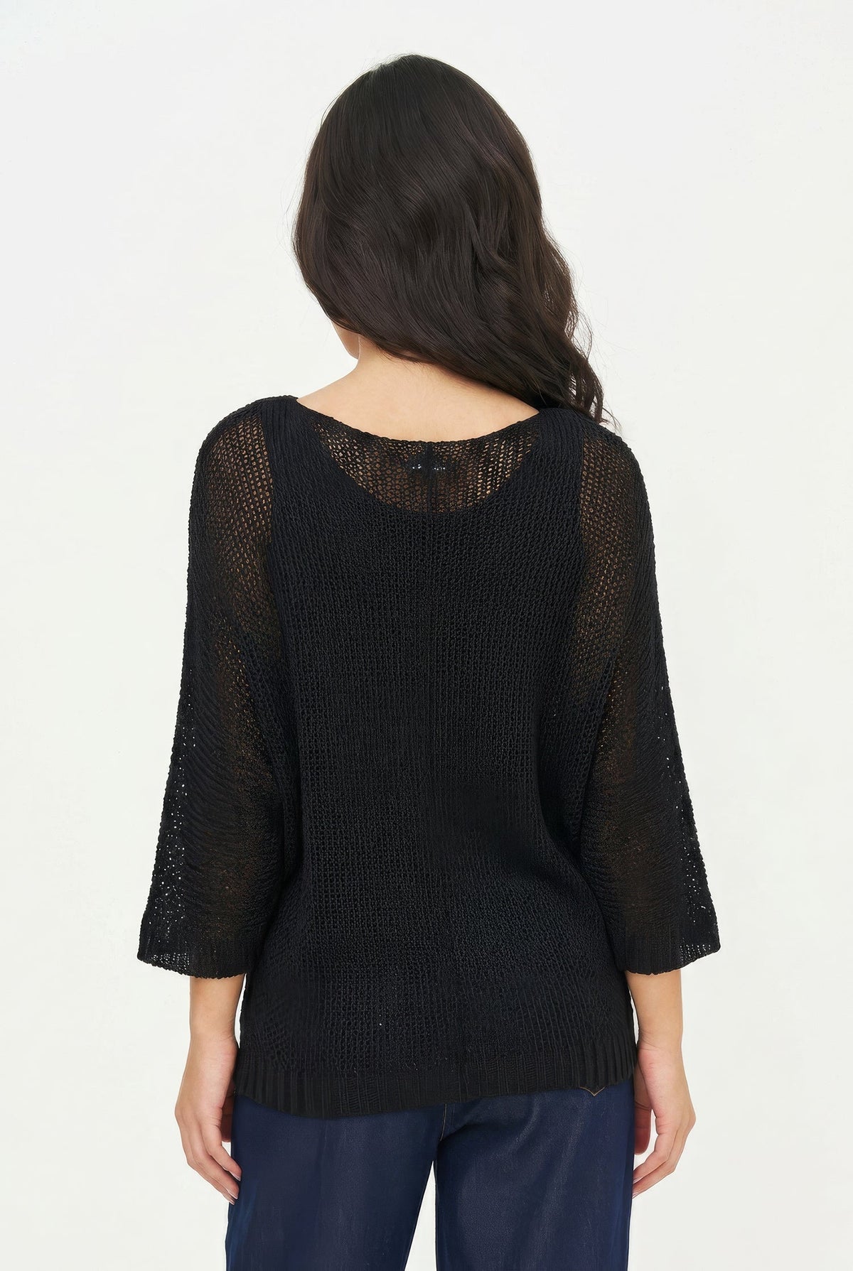 Women's Oversized Knit V-Neck Sweater